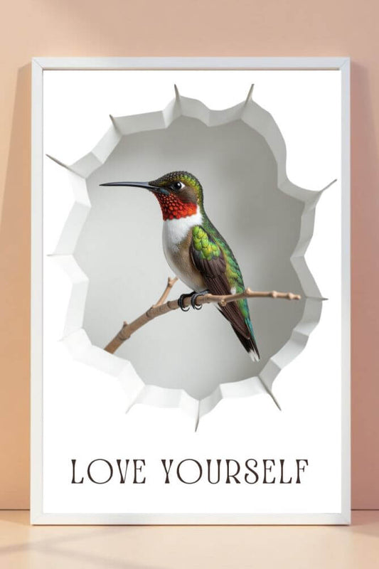 3D | hummingbird | art frame