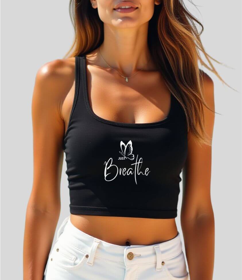 just breathe | crop top