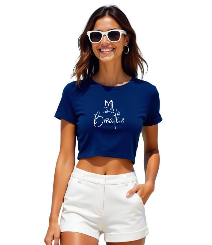 just breathe | crop top