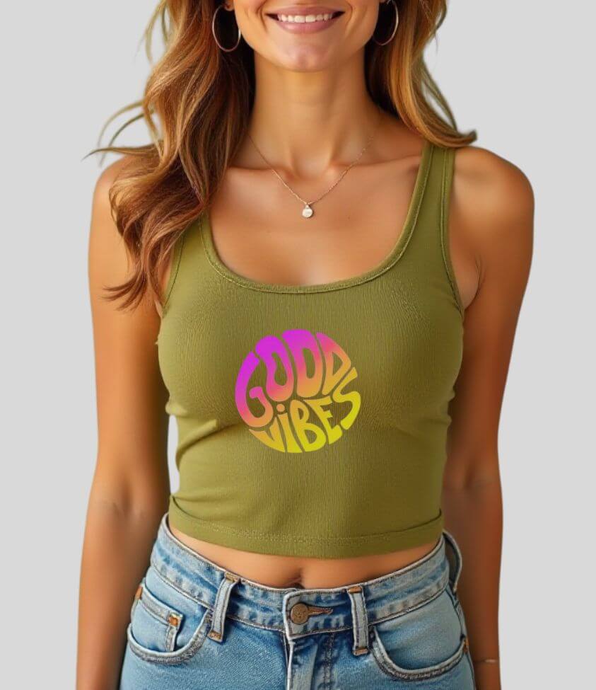 good vibes | crop top