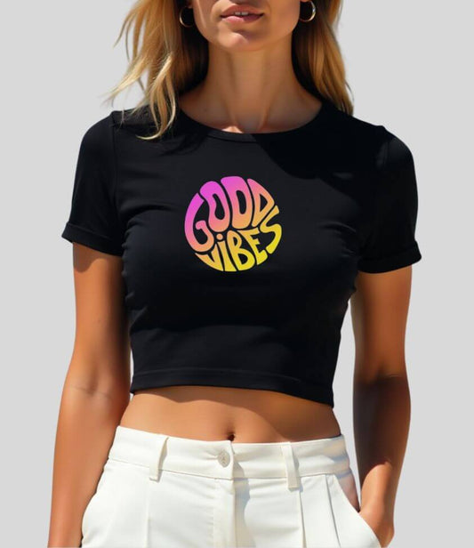 good vibes | crop top