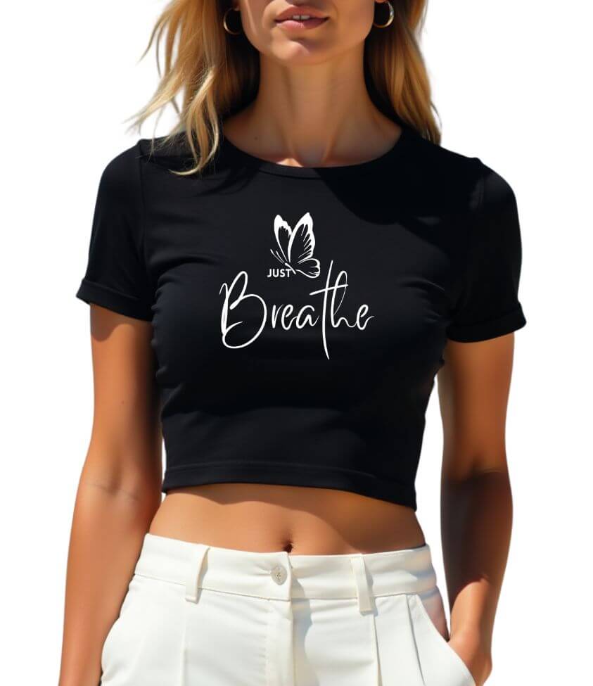 just breathe | crop top