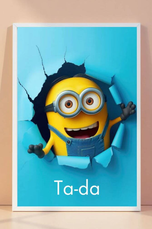 3D | cute minion | wall art