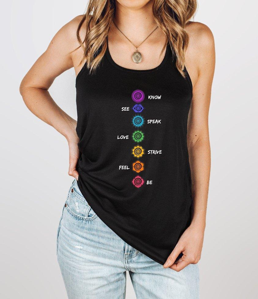 7 chakras | tank top - sunny buttons