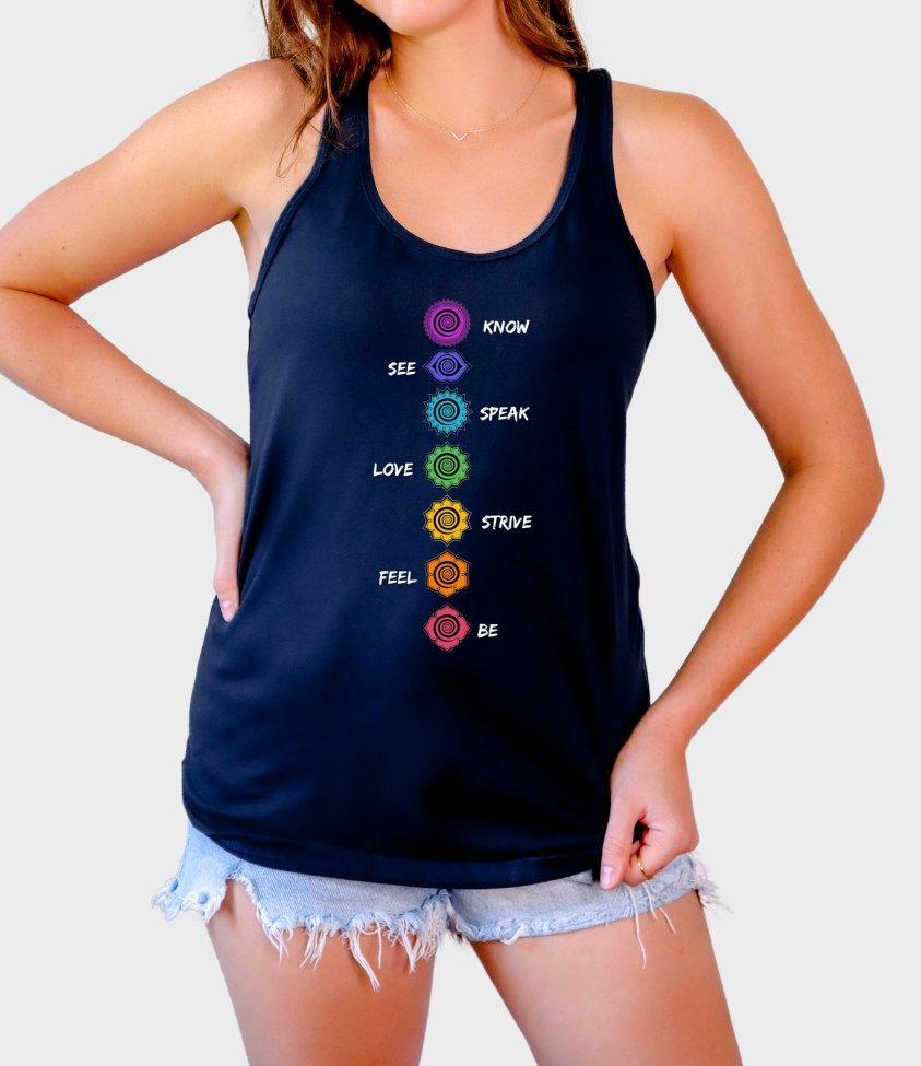 7 chakras | tank top - sunny buttons