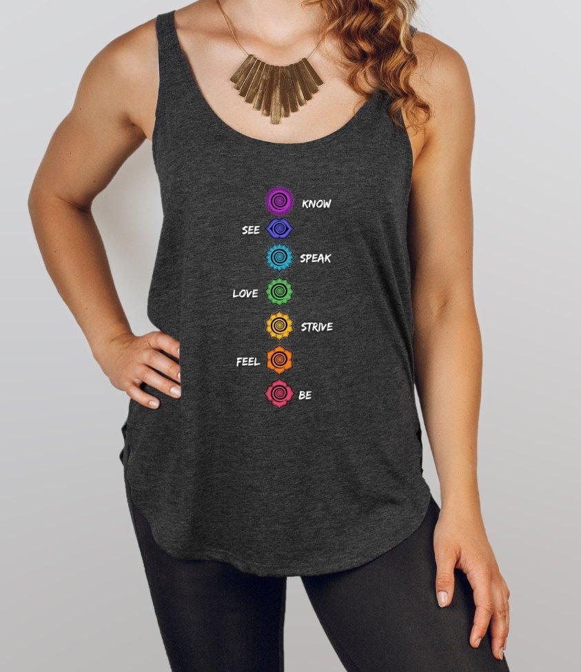 7 chakras | tank top - sunny buttons