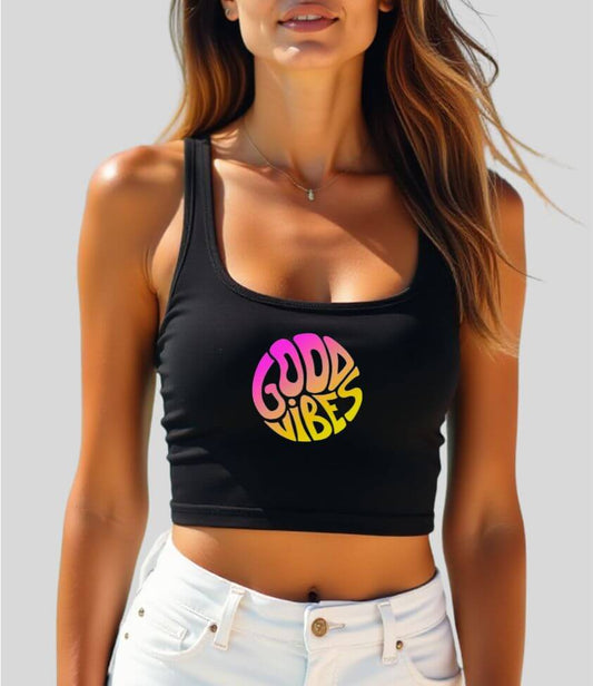 good vibes | crop top
