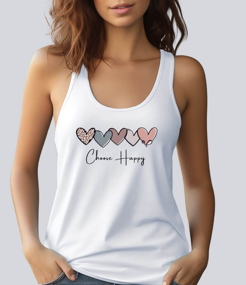 choose happy | tank top
