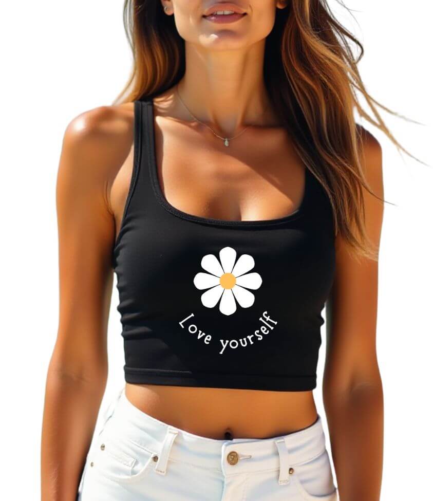 love yourself | crop tank