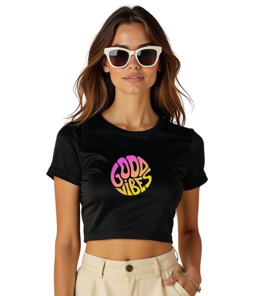 good vibes | crop top