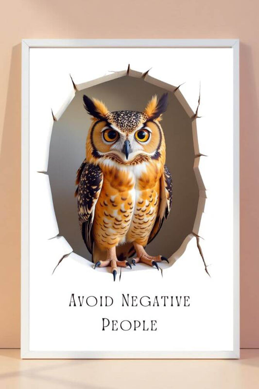 3D | owl | art frame