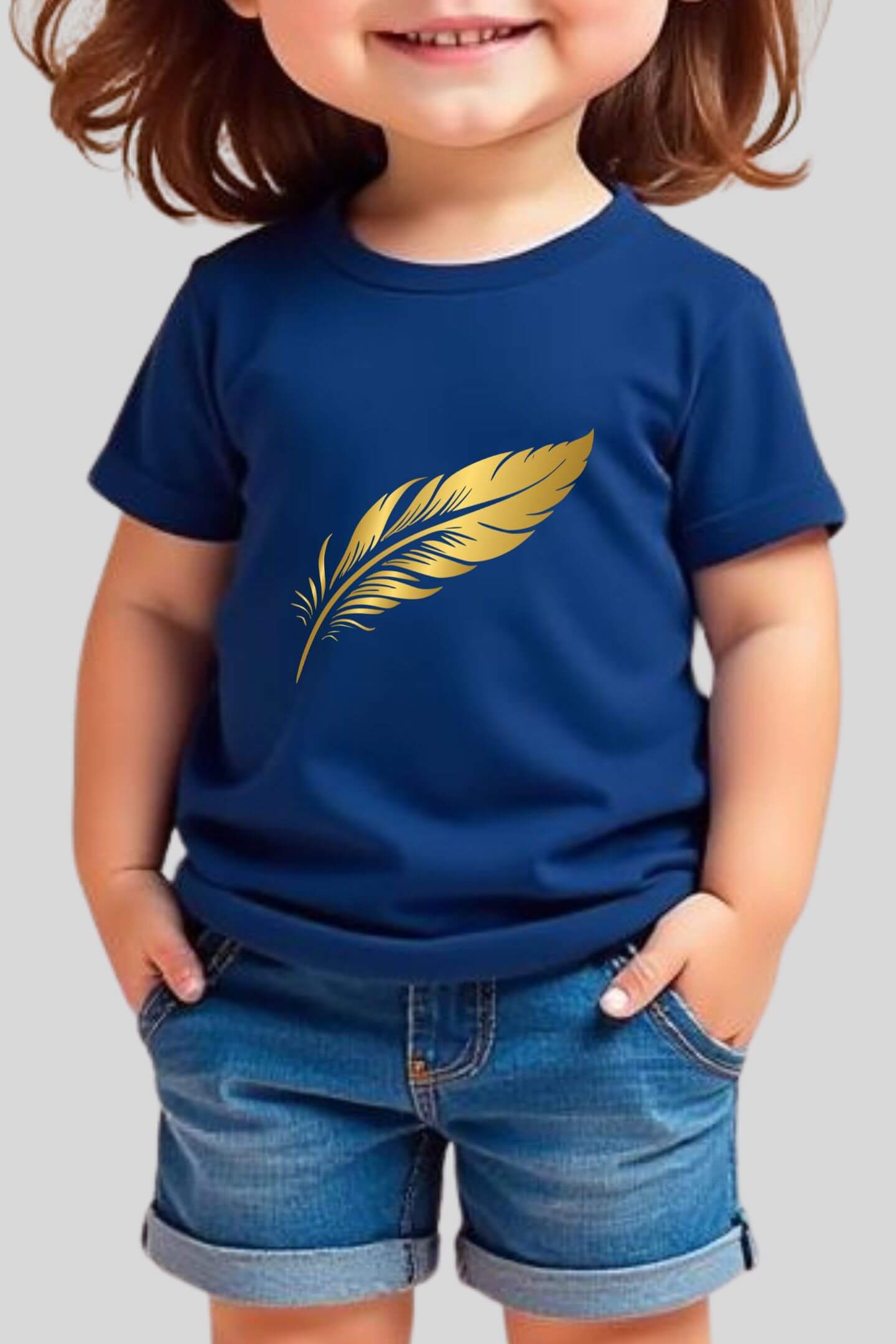 cute feather | tee | girls