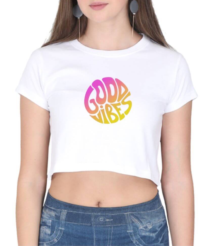 good vibes | crop top
