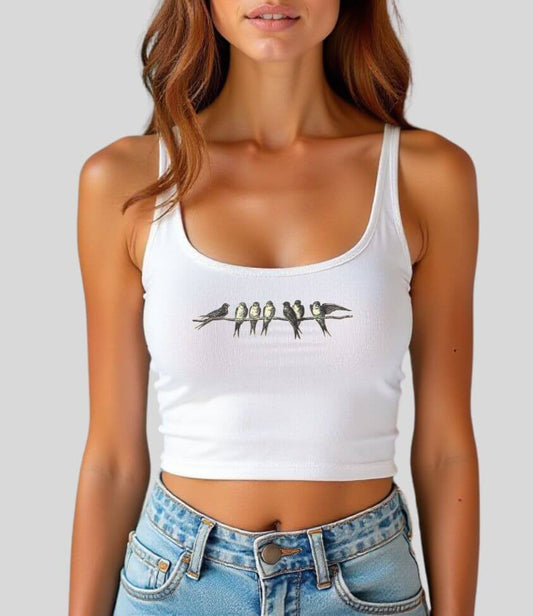 cute birds | crop top