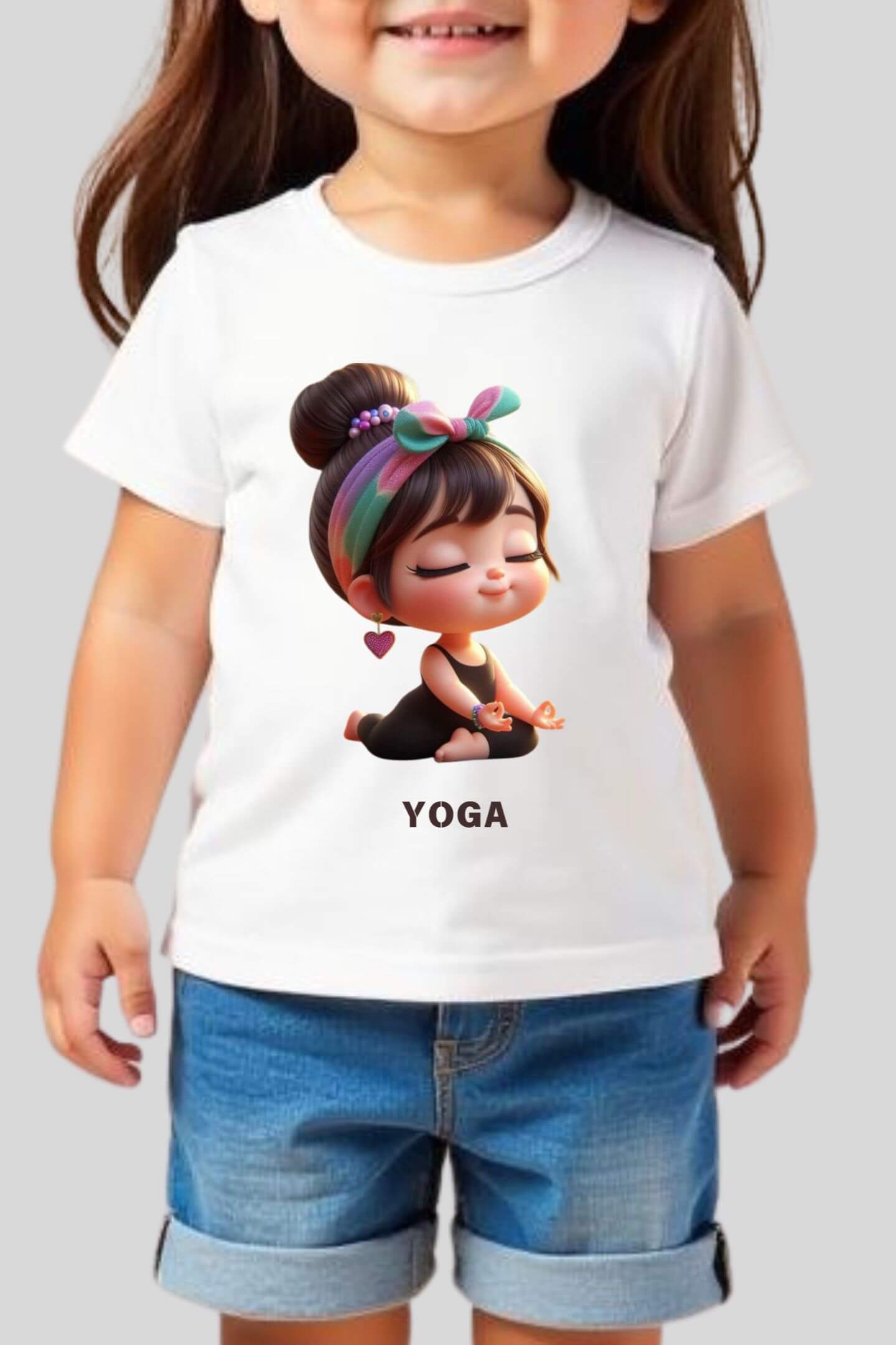 cute yoga | tee | girls