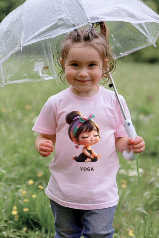 cute yoga | tee | girls