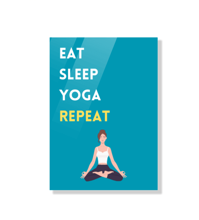 Acrylic poster | yoga - sunny buttons