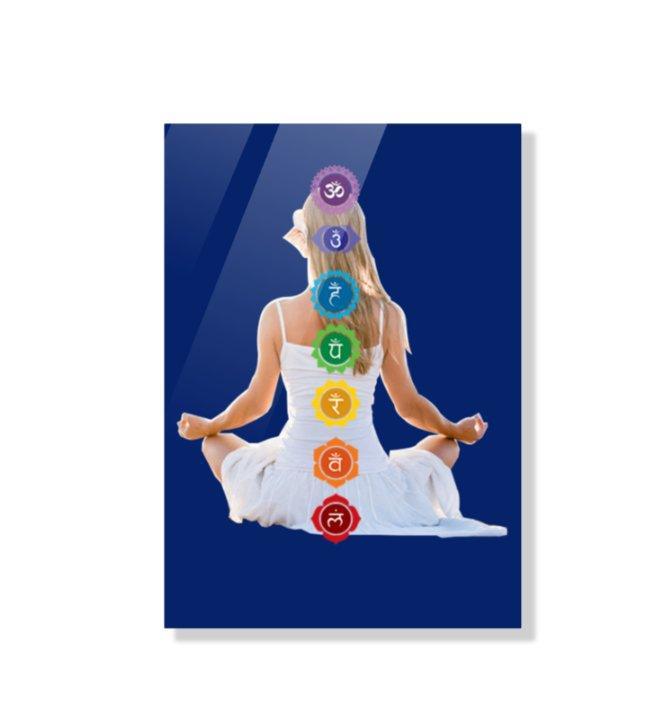 7 chakras | Acrylic poster - sunny buttons