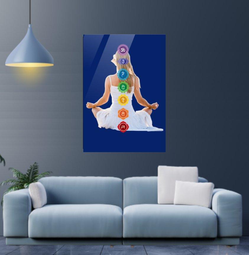 7 chakras | Acrylic poster - sunny buttons
