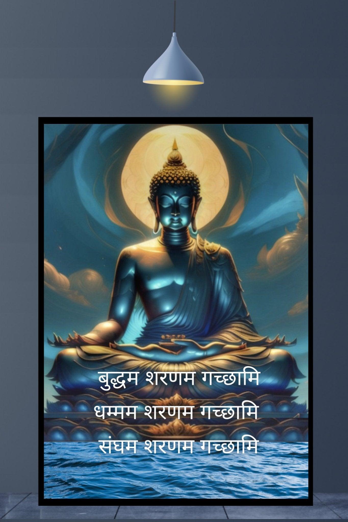 Buddha mantra | Art frame - sunny buttons