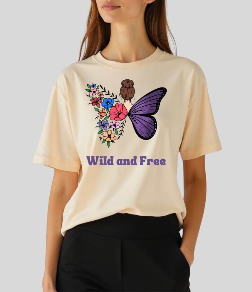 Beautiful butterfly | oversized tee