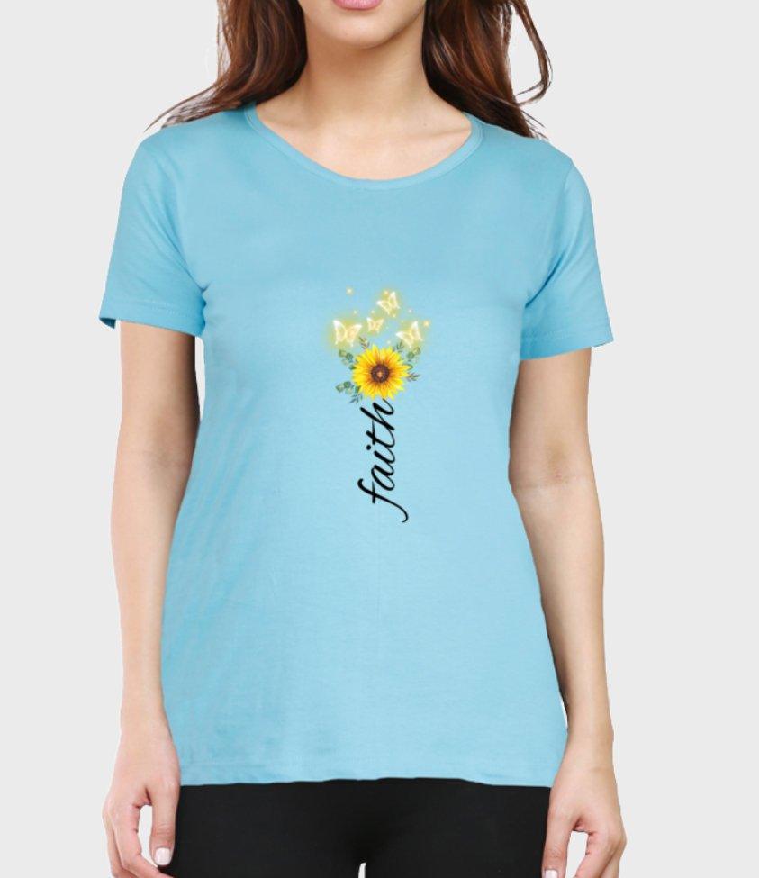 faith | womens tee - sunny buttons