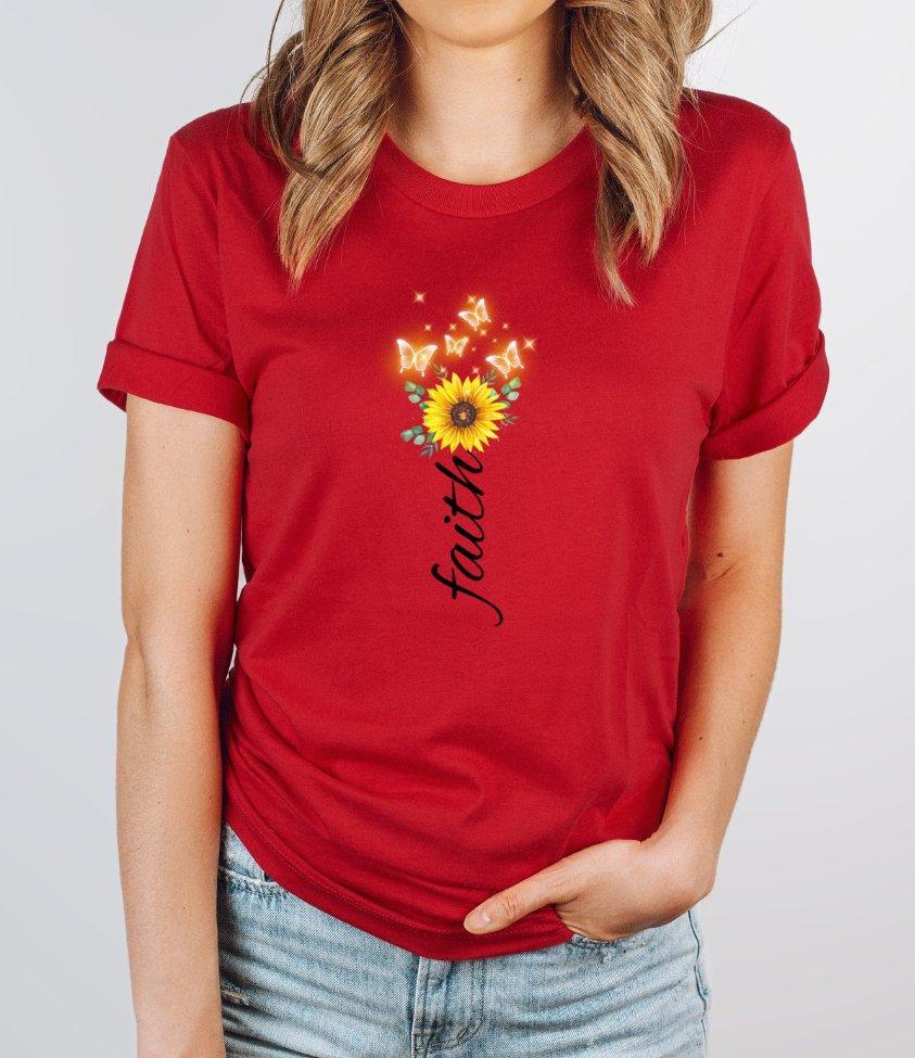 faith | womens tee - sunny buttons