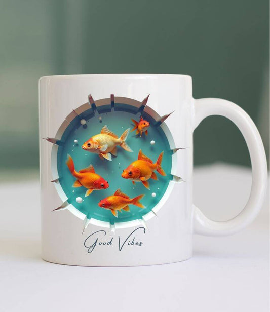 3D | fish | coffee mug