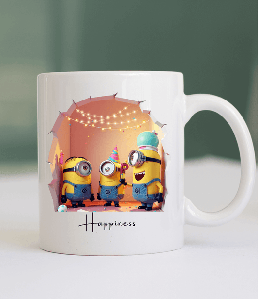 3D | minions | happiness | mug