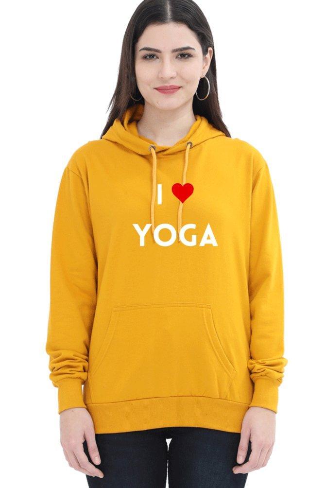 i love yoga hoodie - sunny buttons