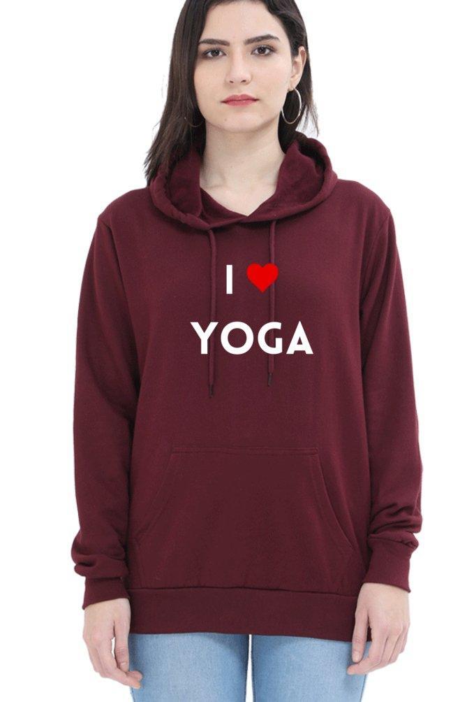 i love yoga hoodie - sunny buttons