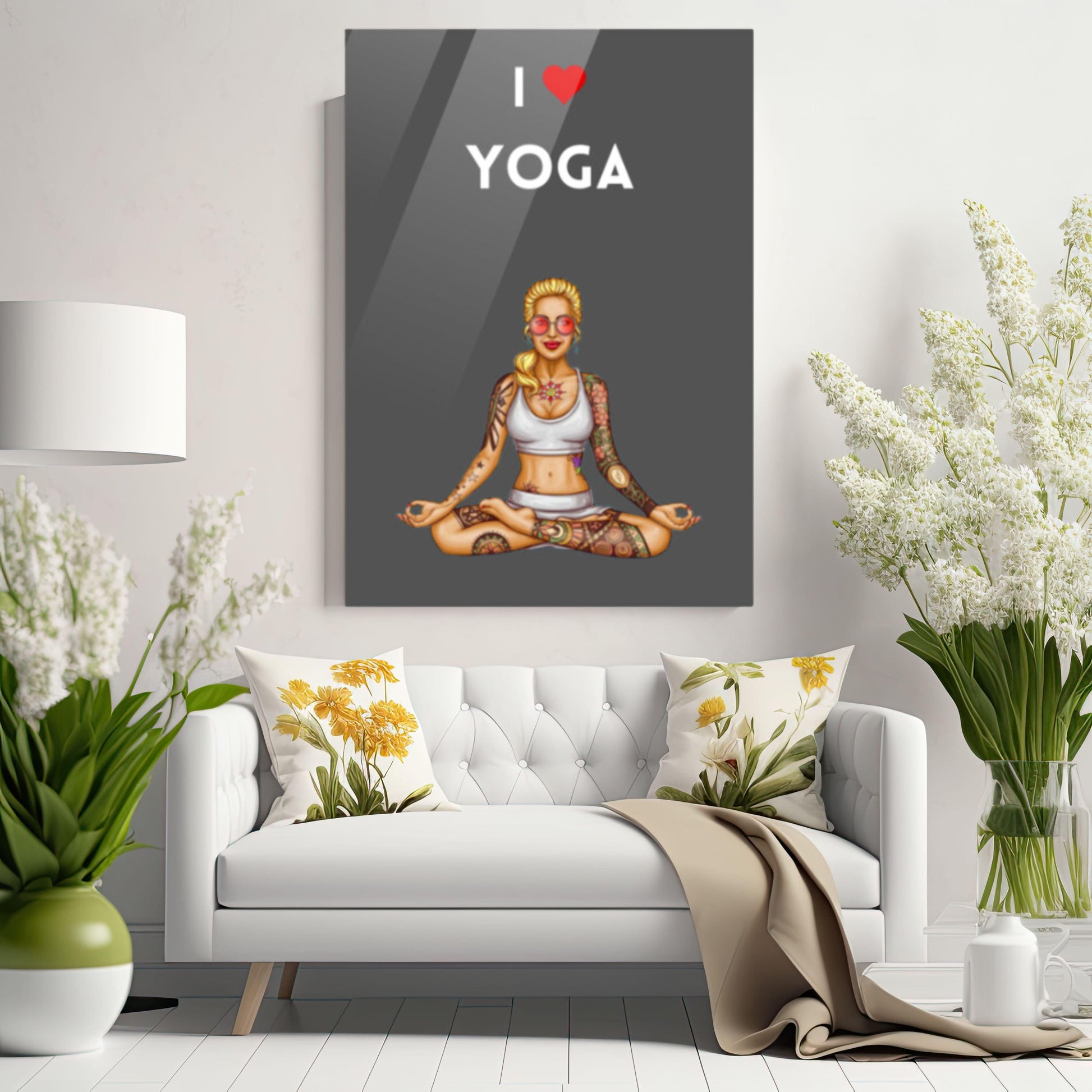 i love yoga | Acrylic poster - sunny buttons