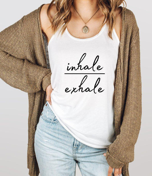 inhale exhale | tank top - sunny buttons