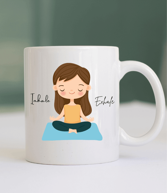 inhale exhale | coffee mug