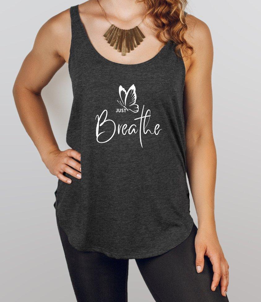 just breathe | tank top - sunny buttons