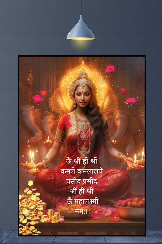Lakshmi mantra | Art frame - sunny buttons
