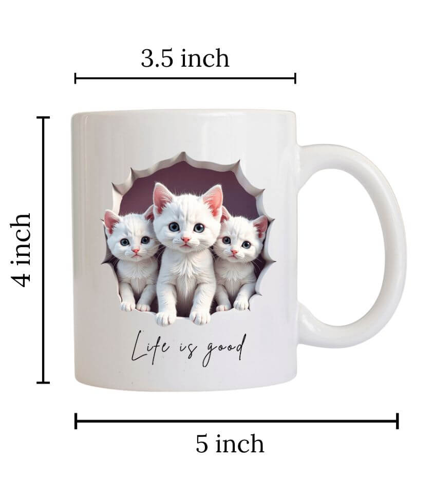 3D | Kittens | coffee mug