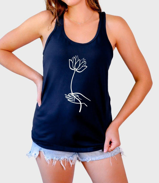 lotus tank top - sunny buttons