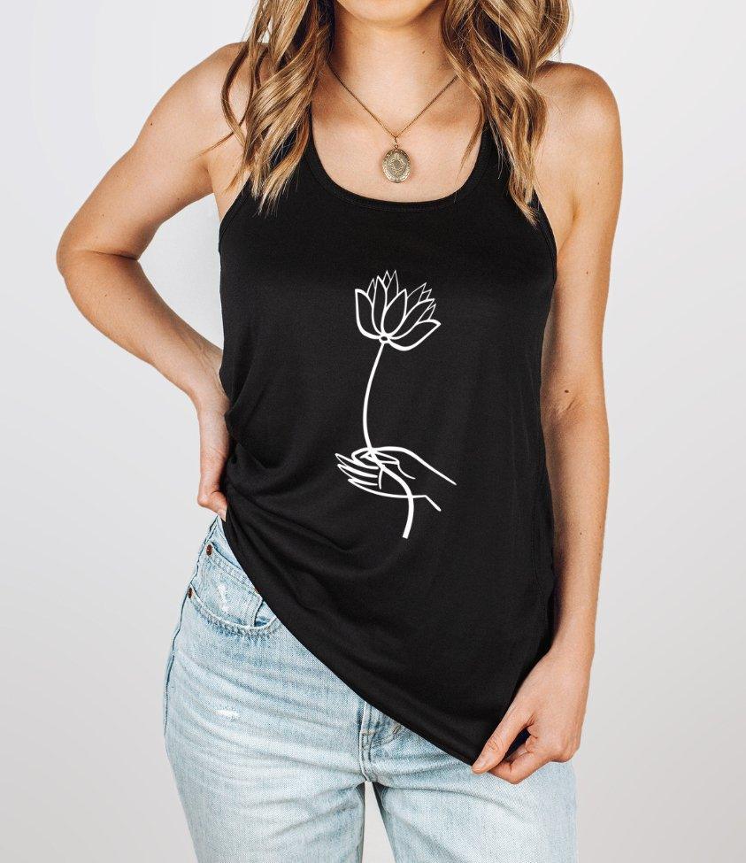 lotus tank top - sunny buttons