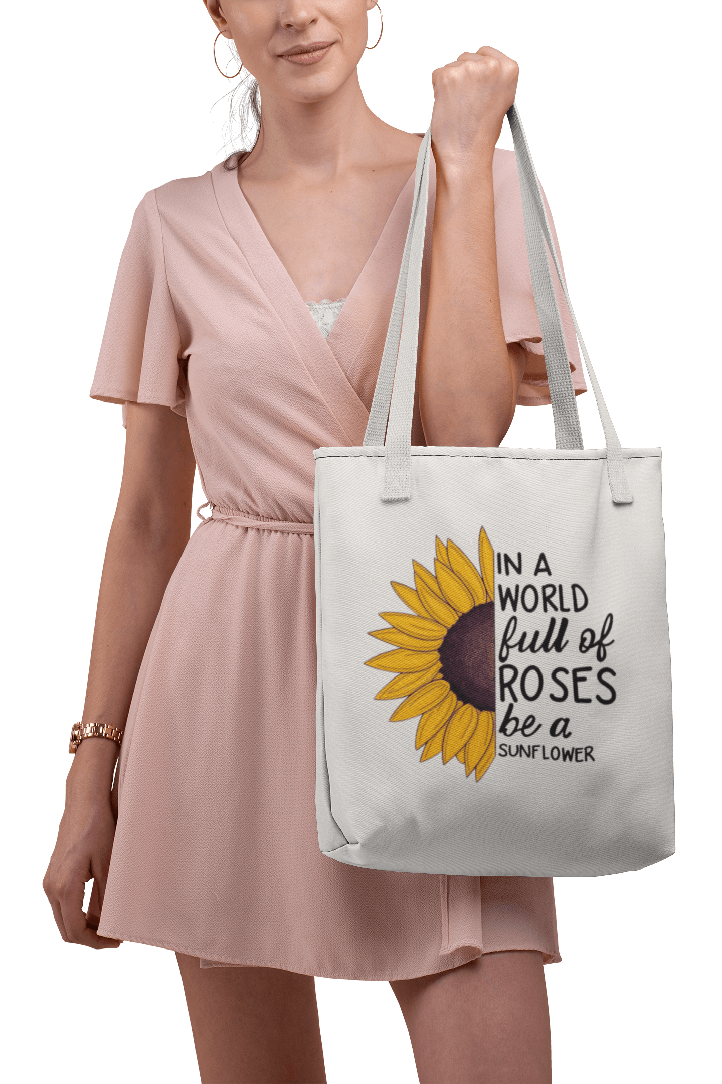 stylish tote bag | sunflower