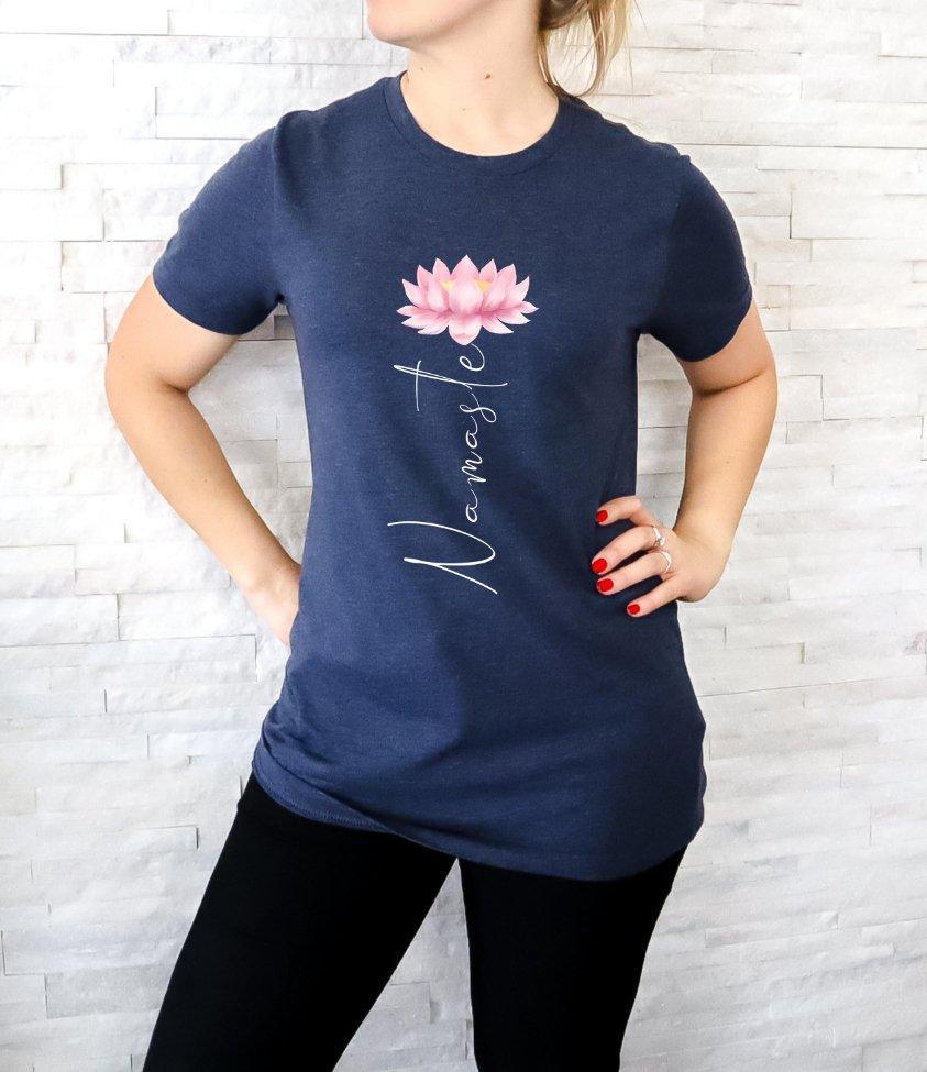 Namaste | womens tee - sunny buttons