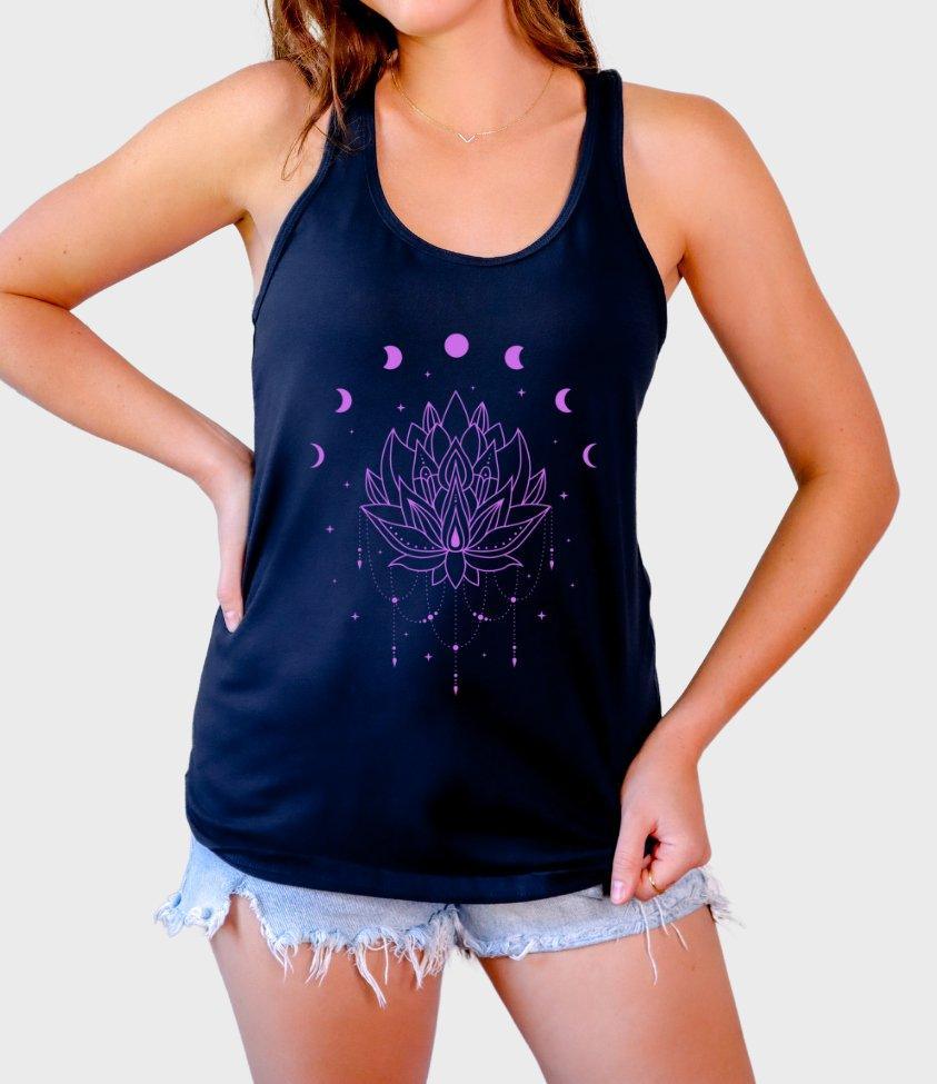 om lotus flower | tank top - sunny buttons