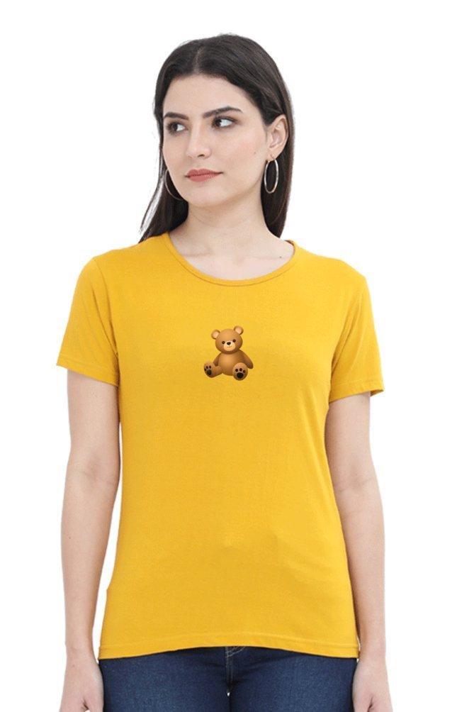 Tiny Teddy Bear Womens T-shirt - sunny buttons