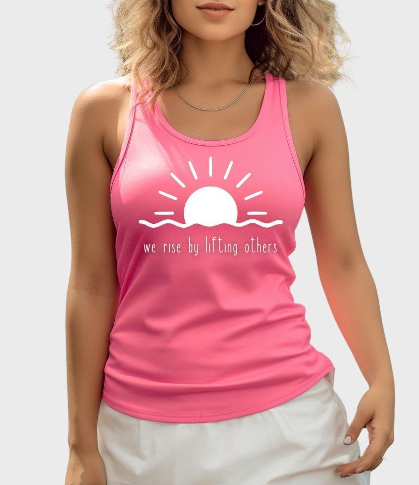 we rise by lifting others tank top - sunny buttons