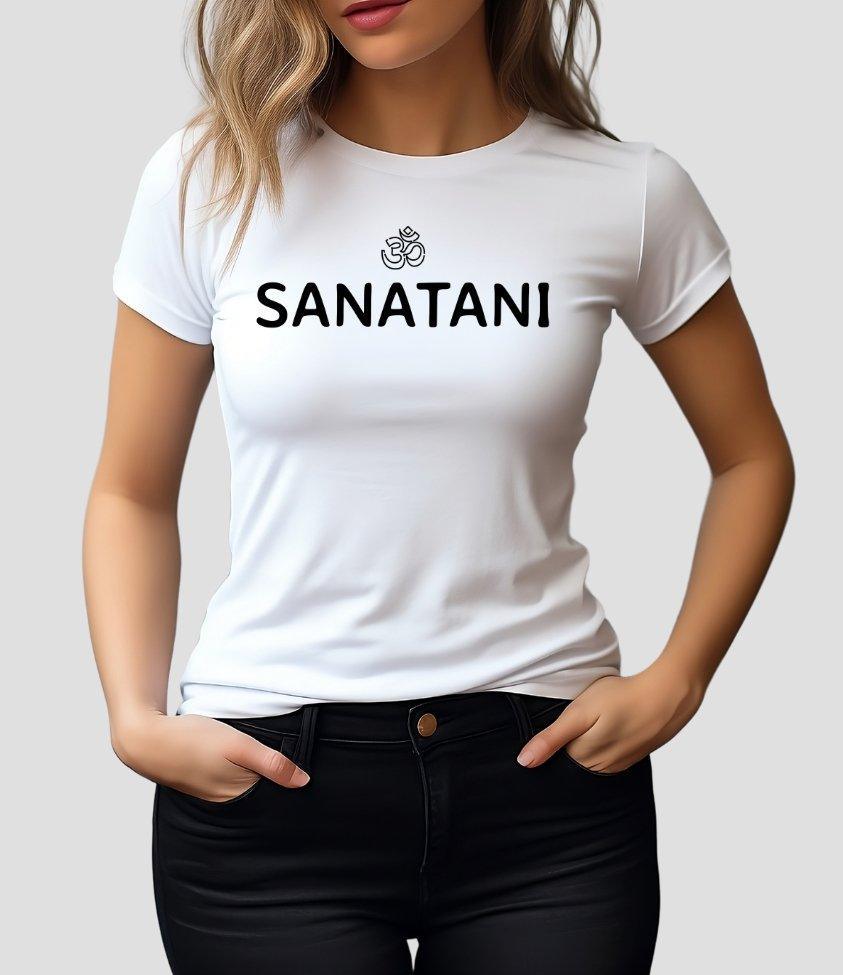 Womens Round Neck T-shirt Sanatani - sunny buttons