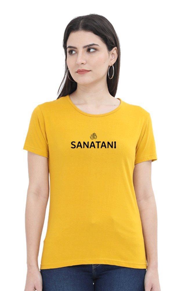 Womens Round Neck T-shirt Sanatani - sunny buttons