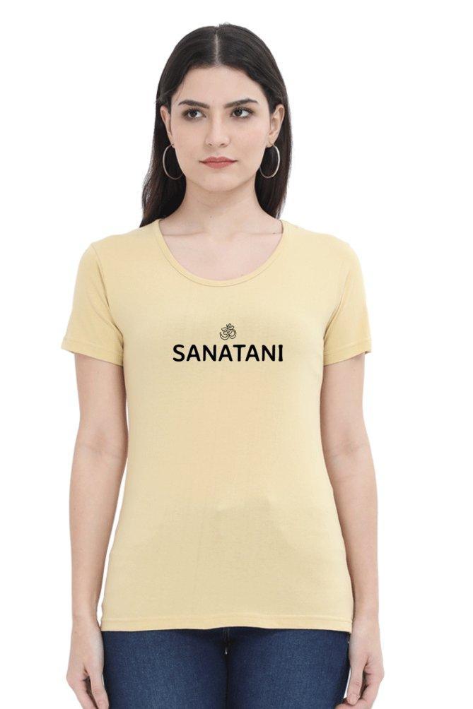 Womens Round Neck T-shirt Sanatani - sunny buttons