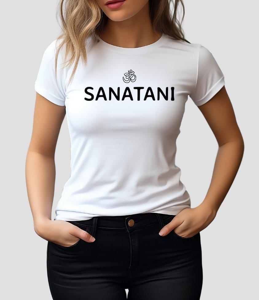 Womens Round Neck T-shirt Sanatani - sunny buttons