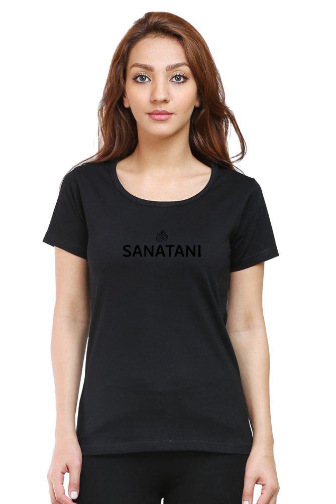 Womens Round Neck T-shirt Sanatani - sunny buttons