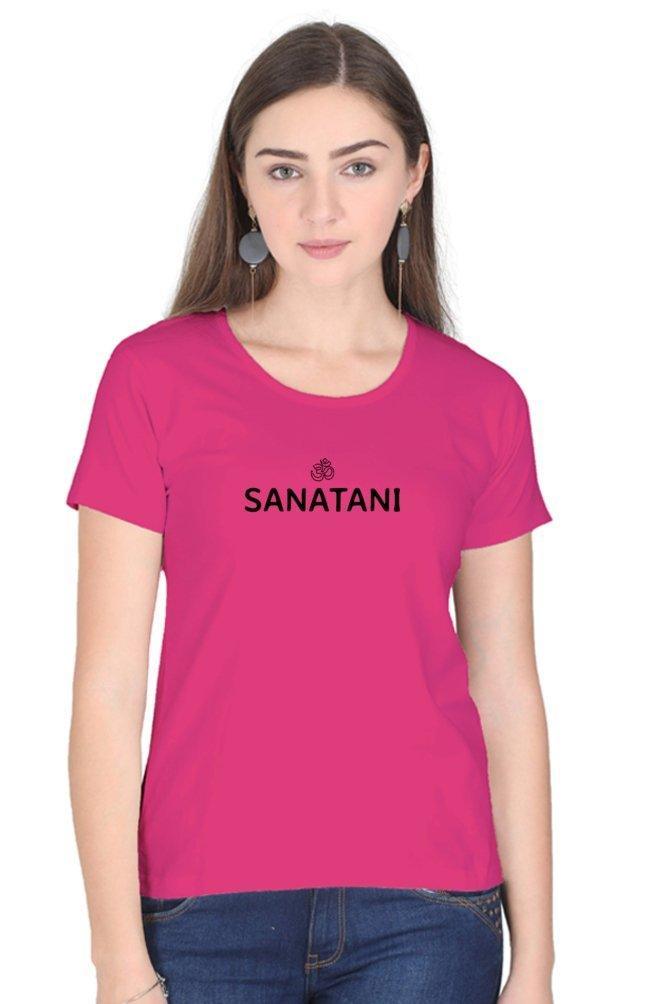 Womens Round Neck T-shirt Sanatani - sunny buttons